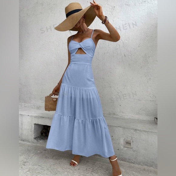 Light blue maxi sundress - Picture 6 of 6